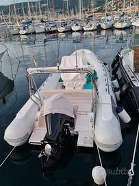 gommone m. 6.30, motore e carrello.