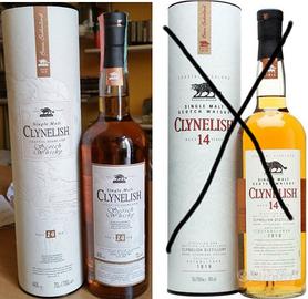 Clynelish etichetta bicolore anni 90 whisky