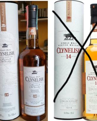 Clynelish etichetta bicolore anni 90 whisky