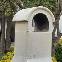 Cappa in cemento per barbecue