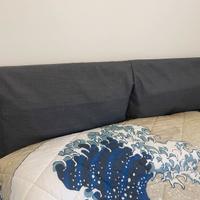 Testiera letto Ikea grigia