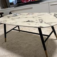 Tavolino maisons du monde da sala in vetro marmo