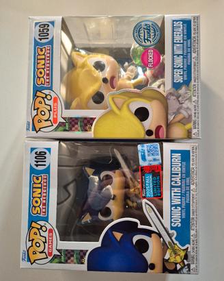 Funko pop Sonic e Supersonic 1106 1059