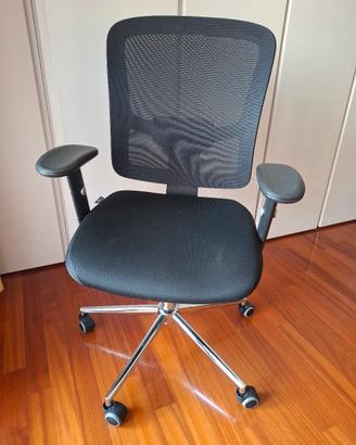 Sedia ufficio con ruote per parquet
