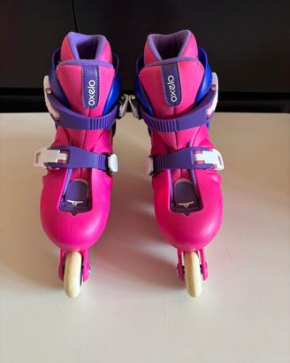 Roller Oxelo bambina PLAY3 rosa-lilla tg. 28-30