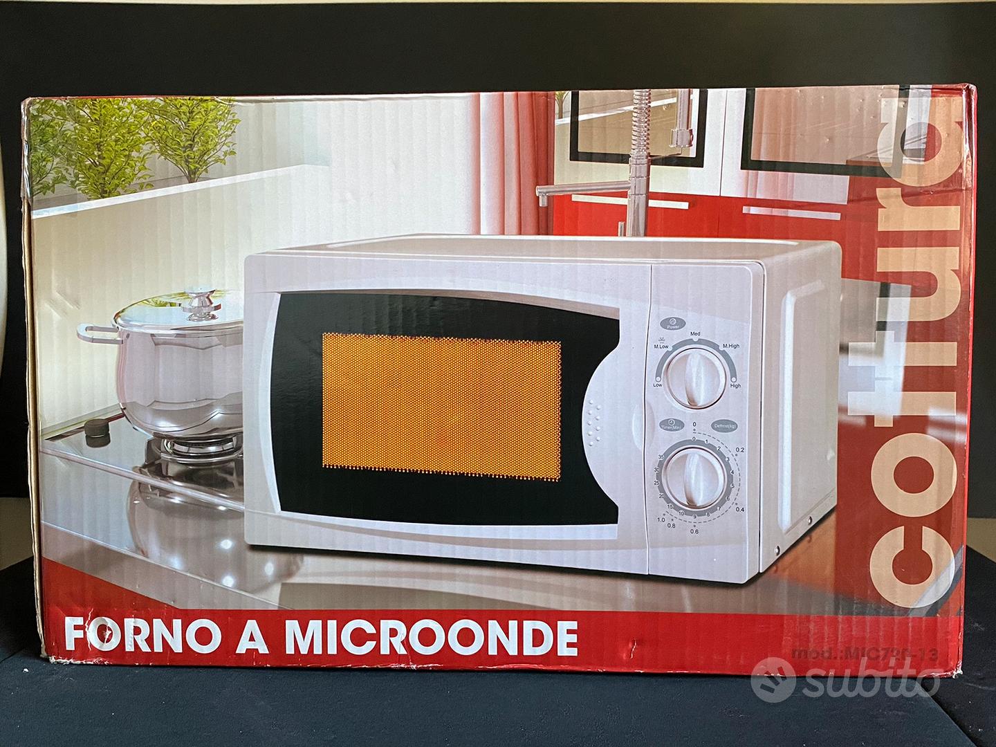 Microonde Professionale con Piatto Girevole 700 W 20 Litri -Bianco