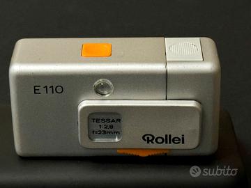 Rollei E110 con obiettivo Tessar 23mm f/2.8
