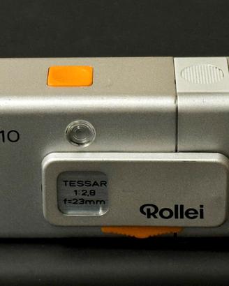 Rollei E110 con obiettivo Tessar 23mm f/2.8