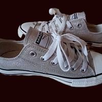 Sneakers Glitter Argento n.37