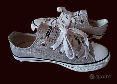 Sneakers Glitter Argento n.37