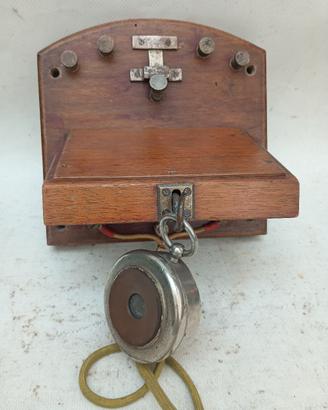 telefono vintage con tasto telegrafico 1880