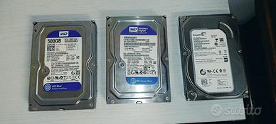 Hard Disk 500gb ciascuno