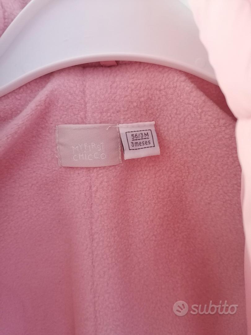 Tutone piumino invernale CHICCO per neonata color rosa con orsetti