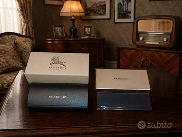 🕶️✨ Custodia Occhiali Burberry Originale Completa