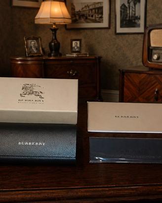 🕶️✨ Custodia Occhiali Burberry Originale Completa