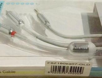 Belkin Cavo Stereo per iPod/iPhone+spinotto da 3.5
