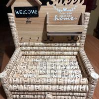 Mobiletto Porta Oggetti con Tappi di Sughero