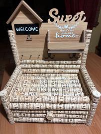 Mobiletto Porta Oggetti con Tappi di Sughero