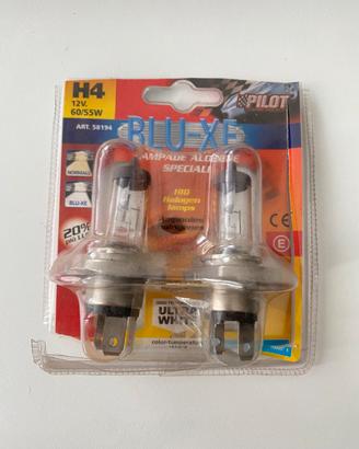 Lampade Alogene H4 12V 60/55W BLU-XE Coppia Nuove