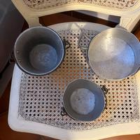 Pentolini vintage in alluminio anni ‘40