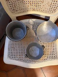 Pentolini vintage in alluminio anni ‘40