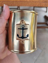 portapenne ottone massiccio