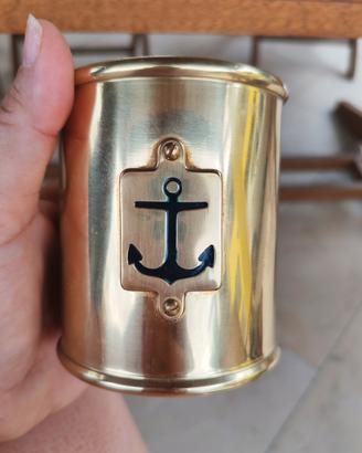 portapenne ottone massiccio