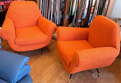coppia poltrone in stile Gigi Radice
