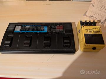 Pedaliera zoom + Turbo overdrive Boss 