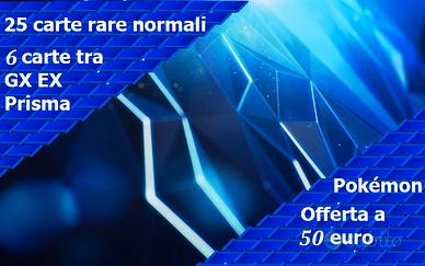 Pokémon GCC: 25 carte rare e 6 GX EX V Prisma