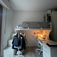 Letto a soppalco e materasso