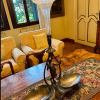 RICERCATOcentrotavolaEPERGNEflautoVETROanticoXIXse