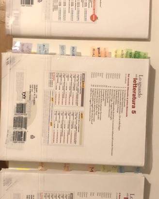 Libri di testo 5^ liceo “Lo sguardo della letter.”