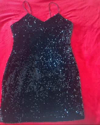 Mini abito elegante con pailettes
