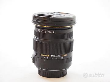 SIGMA DC 17-50F 2.8 EX HSM STABLIZZATO X CANON
