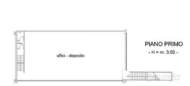 Uffici / deposito openspace di 160 mq zona basa
