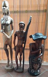 Statue in legno fatte a mano 