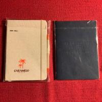 Due agende fogli bianchi e a righe