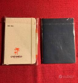 Due agende fogli bianchi e a righe