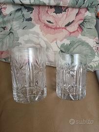 Set 34 bicchieri anni 60/70 in cristallo molato