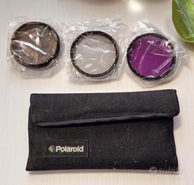 Kit 3 Filtri Polaroid Fotocamera 58mm. UV, CPL, FL