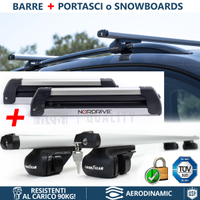 Barre Tetto + Portasci per MERCEDES GL GLE GLK