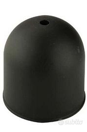 Rosone nero lampadario 7,5 cm - NUOVO 7 PEZZI