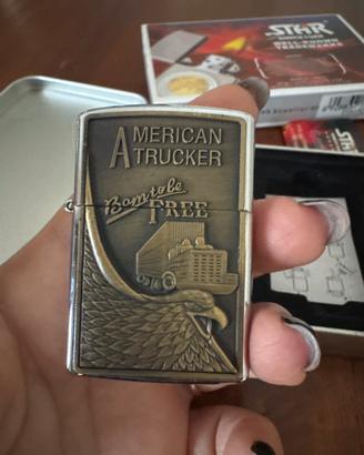 Accendino stile Zippo American Trucker Earth