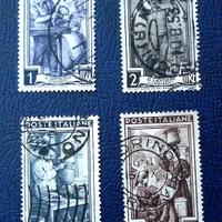 Serie italia al lavoro lotto 13 francobolli usati