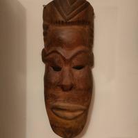 maschera d'epoca africana in legno 