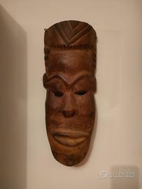 maschera d'epoca africana in legno 