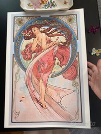 Poster stampa mucha le arti danza liberty