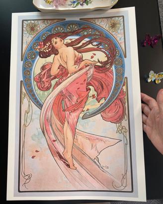 Poster stampa mucha le arti danza liberty