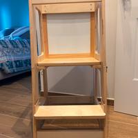 Torre montessori in legno 2 in 1